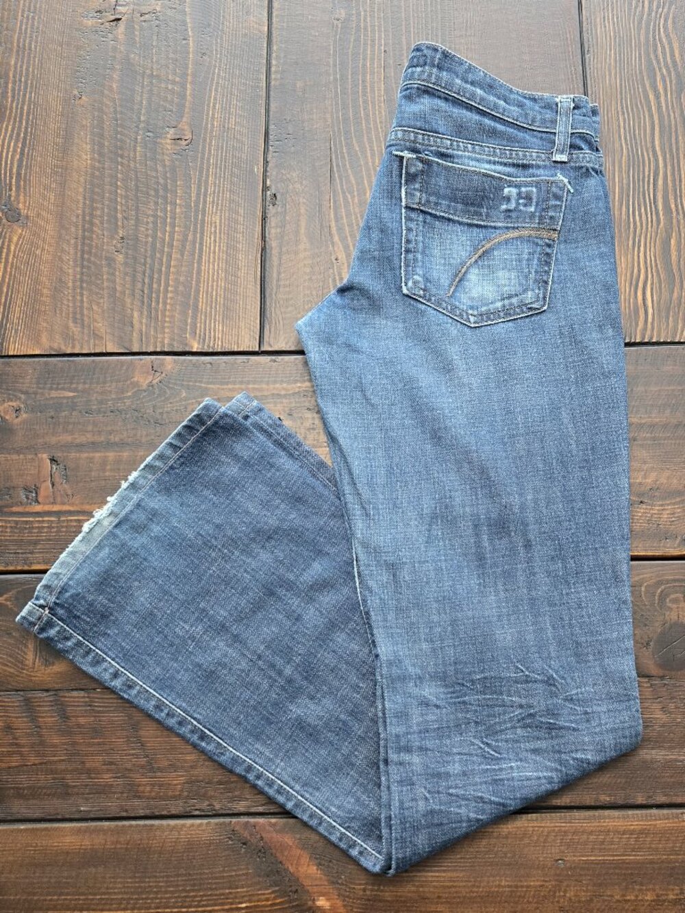 Joe’s Jeans Women’s Bootcut Low Rise Freud Dark Wash Jeans Sz 27 Stretch